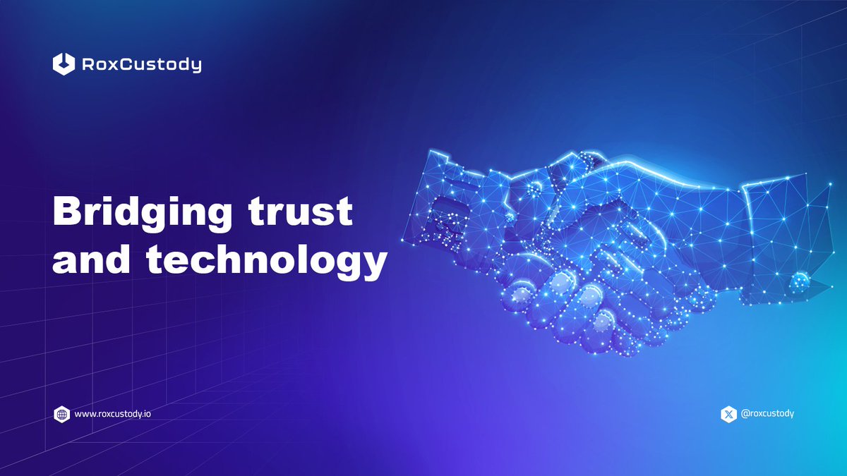 roxcustody's tweet image. Digital asset custody shouldn’t be a leap of faith.
With Rox Custody, every layer of tech, governance, and control is transparent.
Trust engineered, not assumed. 🤝
#RoxCustody #TrustInTech #DigitalAssets #InstitutionalFinance