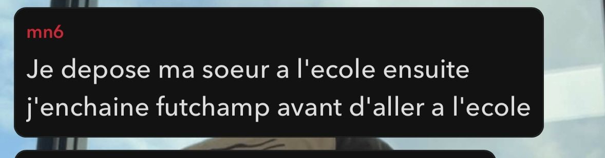 Il est 8h30 il parle de futchamp