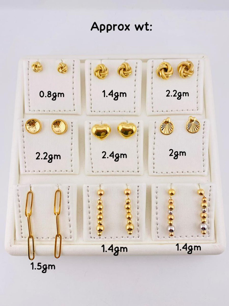 SisiArinGold's tweet photo. 18karat solid gold STUD earrings available 💫💫

190,000N -  570,000N 

Please kindly RT , refer and patronize https://t.co/hfLEz6loyD