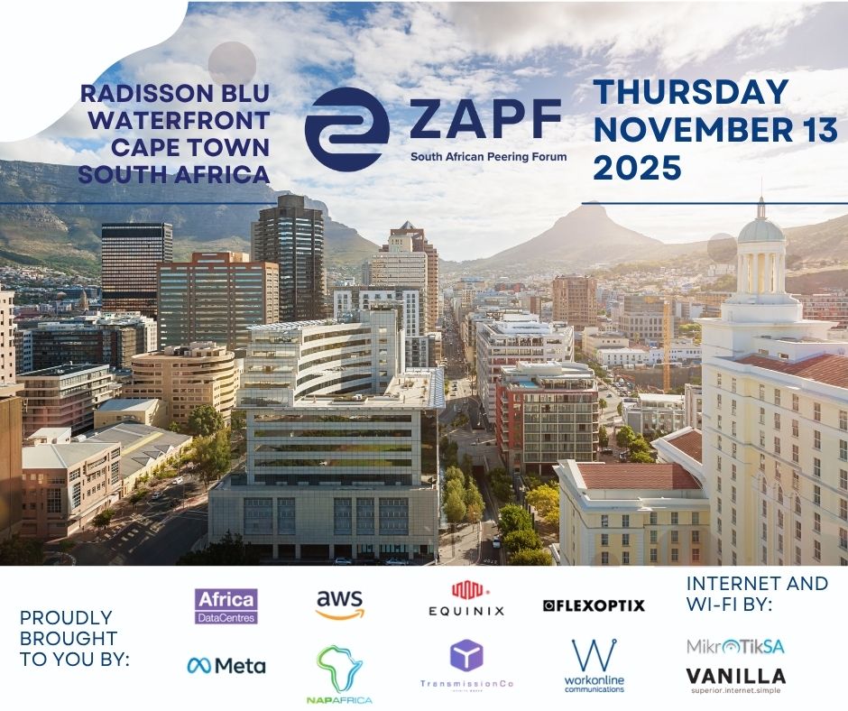It’s just 10 days to go until the South African Peering Forum! It’s all thanks to a truly dedicated PC and support of our generous sponsors. Here’s to ten years of collaboration, community, and connectivity and to another jampacked agenda ahead. See you there!