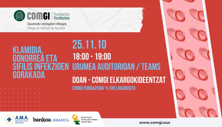 Sexu bidez transmititzen diren infekzioei buruzko saioa azaroaren 10ean.
comgi.eus/Default.aspx?l…