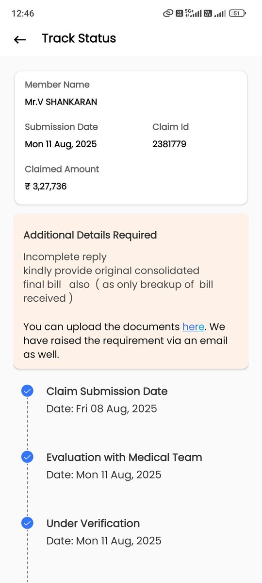 Vigneshliar's tweet photo. @Niva_Bupa  Day 84
Asking for the same documents several times, which was submitted through mail on the very first day of raising the claim, is this the way of  procrastinating the process and putting the patient in a very tiring position. https://t.co/nCXKT32LqR