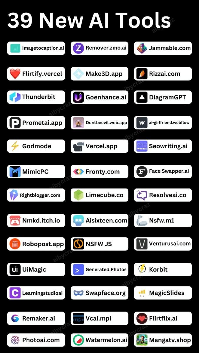LightPdf's tweet image. Don&apos;t even try these AIs… they&apos;ll ruin your free time
• Durable.ai (No-code website builder)
• Lightpdf.com/pdf-to-png (Pdf to png)
• Tome.ai (AI storytelling assistant)
• Magickpen.com (AI design helper)