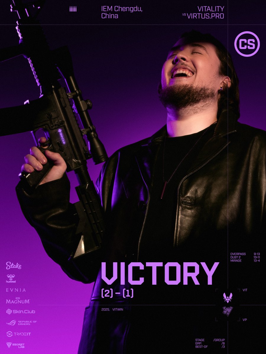 TeamVitalityCS's tweet image. The brand new VICTORY visual 😎