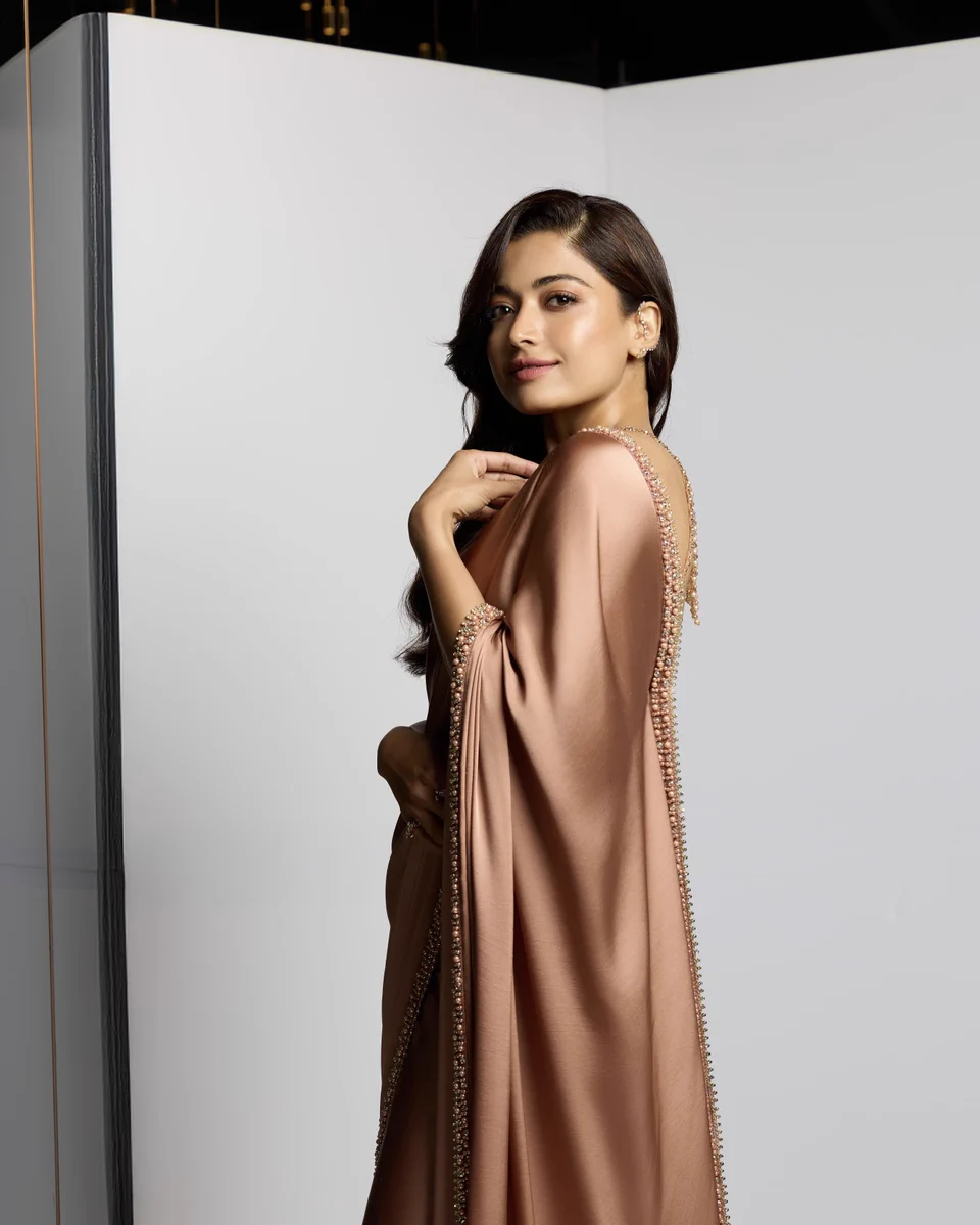rashmika mandanna brown dress on X: 