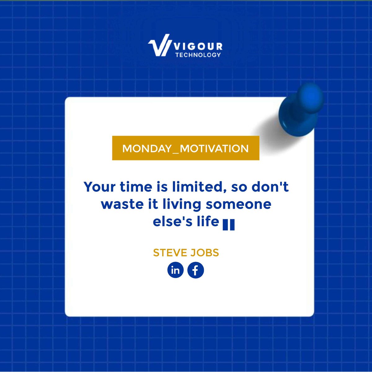 VigourTech's tweet image. Your time is precious, don’t spend it chasing someone else’s vision.
Create your own dream and walk through it with confidence and determination.
At @VigourTech, we’re cheering you on to lead boldly, think differently, and build what truly matters.

#MondayMotivation
#BeInspired