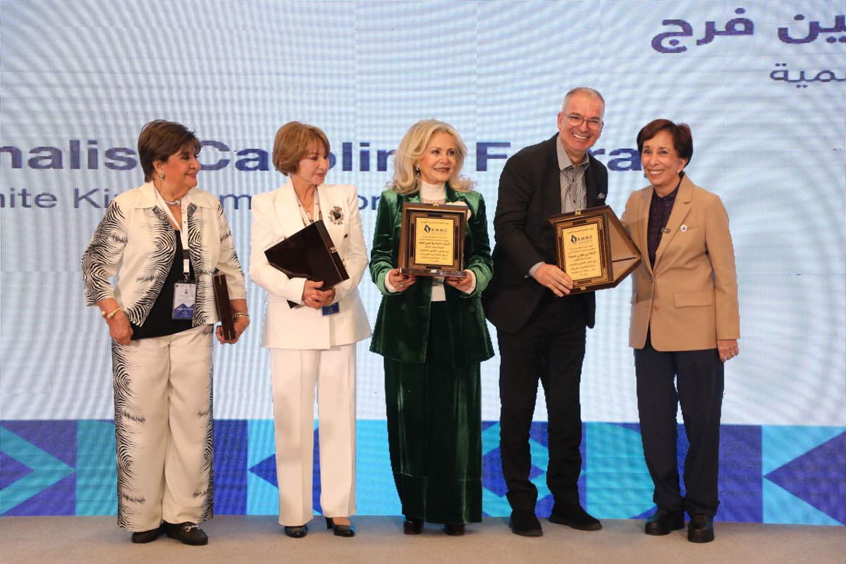 TonyKhalifeh's tweet photo. أتقدم بالشكر والامتنان لصاحبة السمو الملكي الأميرة بسمة بنت طل��ل على تكريمي مساء أمس خلال فعاليات المؤتمر الدولي العشرين للإعلاميات العربيات في عمّان. هذا التكريم مصدر فخر لي! https://t.co/LVpG0mJO5G