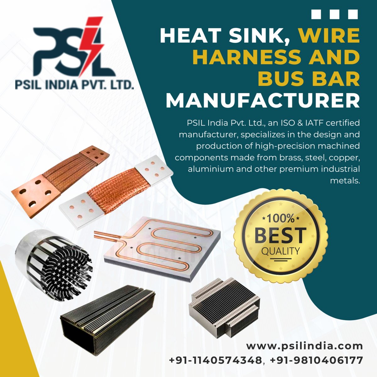 psilmanufature's tweet image. Top Heat Sink Manufacturer in Delhi - PSIL India Pvt. Ltd.
📞 Contact us: +91-1140574348 | +91-98109 15771
🌐 Visit: psilindia.com
#HeatSink #ThermalSolutions #HeatSinkManufacturer #PSILIndia #DelhiManufacturers