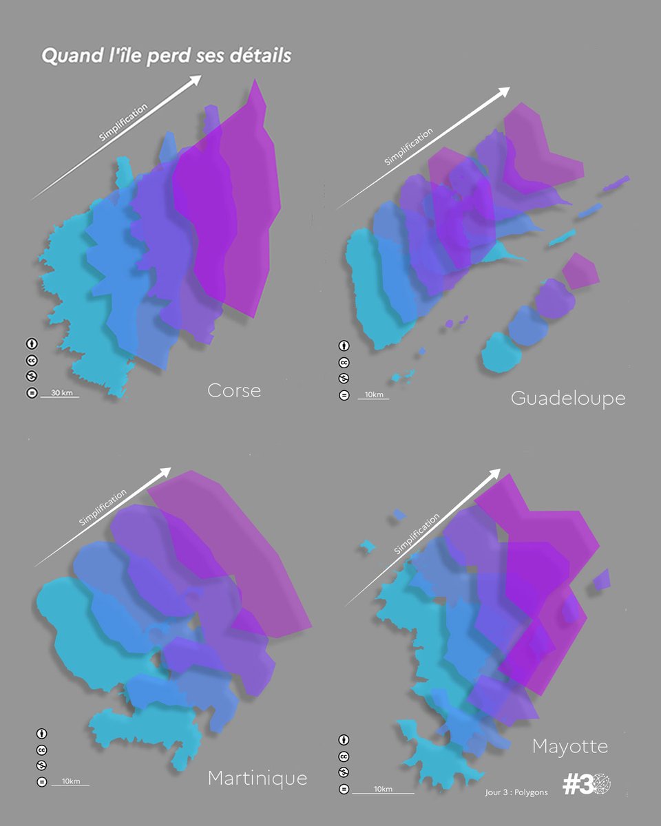 CanFre's tweet image. Quand l'île 🏝️ perd ses détails...

La petite taille des îles conduit souvent les cartographes  à simplifier leurs formes.

Retrouvez l'ensemble des créations des collègues : 
ign.fr/mag/30DayMapCh…

#30DayMapChallenge – J3 #Polygons 
✍️ Clément Tychyj
📊 Admin Express IGN
