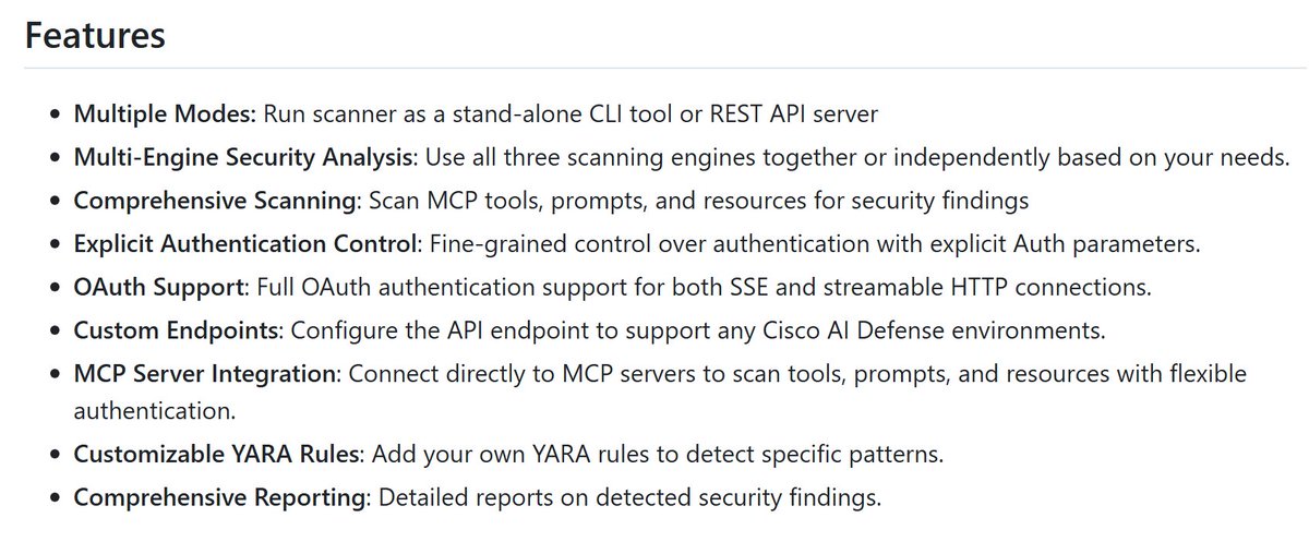 blackorbird's tweet image. mcp-scanner: Scan MCP Servers for vulnerabilities #AIsecurity
github.com/cisco-ai-defen…