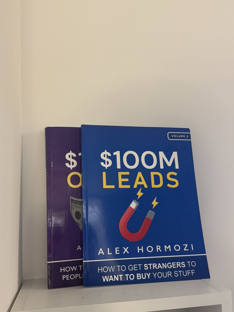 just started 2nd <a href="/AlexHormozi/">Alex Hormozi</a> book from 100$m series 

it’s super rare to see pure alpha while reading books 

these books have it 

read them if you haven’t yet
