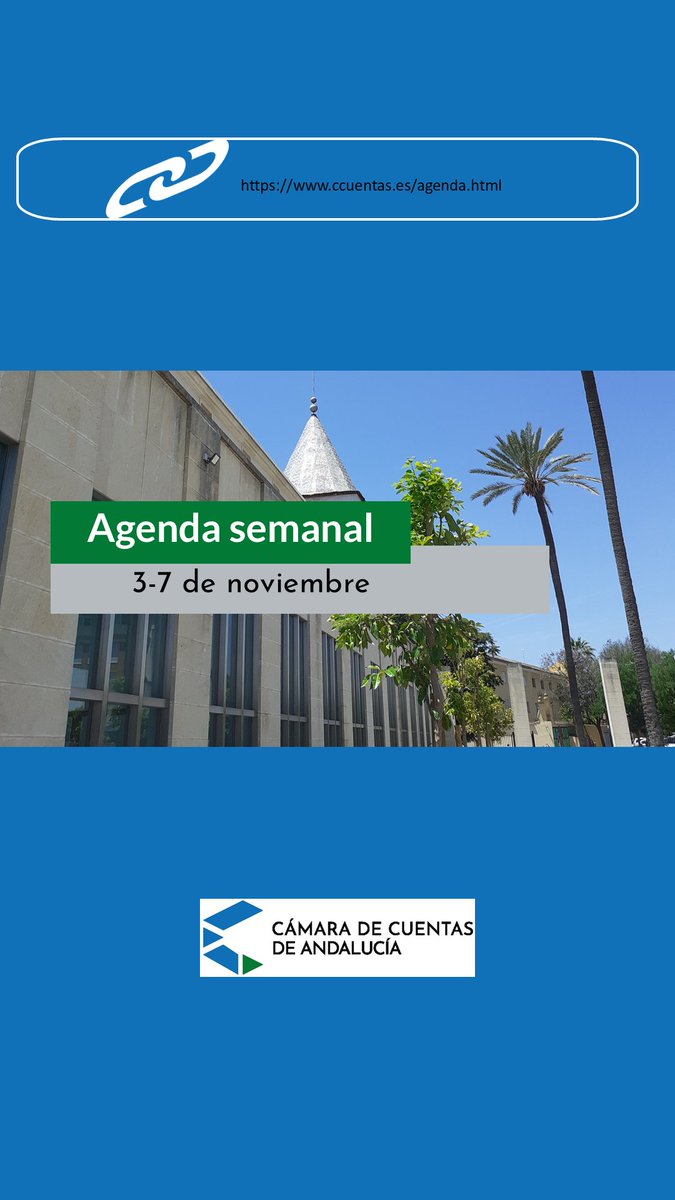 📆 Actividades 3 al 7 de noviembre:
➡️ Miércoles:
Conferencia del presidente en la Universidad CEU Fernando III
💼 Jueves:
Comisión de los Encuentros Técnicos 2025
➡️Viernes:
Participación del presidente en la Jornada sobre Economía Española
📌 Enlace: ccuentas.es/agenda/11/2025…