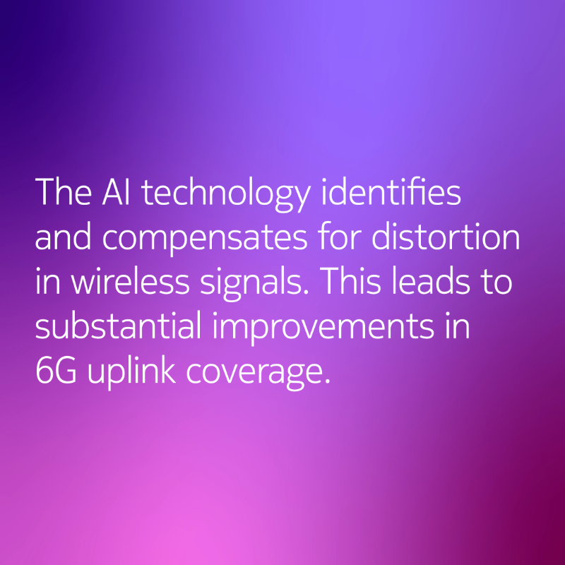nokia's tweet photo. A big leap toward 6G 🚀

Nokia and Rohde &amp; Schwarz have developed an AI-powered 6G receiver that boosts uplink coverage, cutting costs and accelerating time to market.

Learn more at B6GS, Nov 5–7

Read about it ⬇️