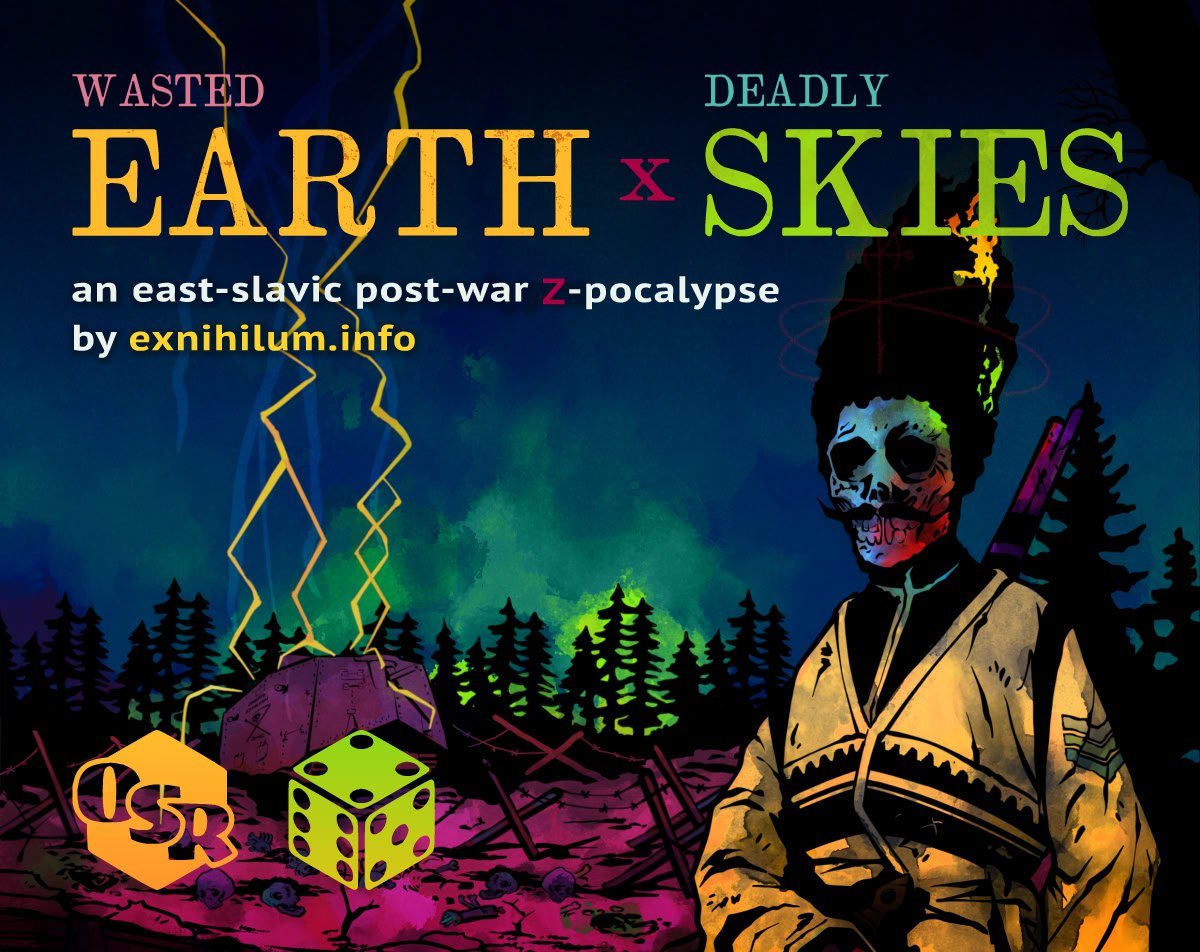 ex_nihilum's tweet photo. The Great War never ended. The Grey Plague devoured the world, and on February 15th the dead rose against the living. Necro-Cossacks, dieselpunk, an alternate 1921 — with cadavers and communards included!

 #ttrpg #FollowFriday #ttrpgcommunity https://t.co/2FFgXBhHKD
