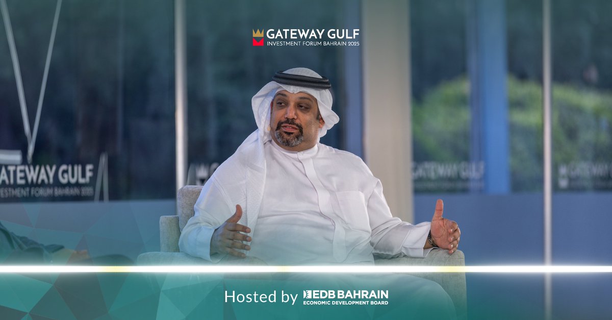 GatewayGulfBH's tweet photo. The first panel of day 2 in #GG25 featured H.E. Shaikh Salman bin Khalifa Al-Khalifa, Minister of Finance and National Economy of the Kingdom of Bahrain, and H.E. Lubna Al Olayan, Chair of the Corporate Board of The Olayan Group, where they explored how family enterprises navigate generational transitions whilst building global investment portfolios, and the evolving role of purpose-driven capital in empowering the next generation of entrepreneurs across the region.