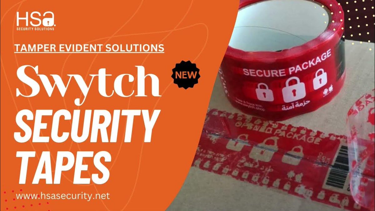 hsasecurity's tweet image. Swytch Security Tapes: Combat Tampering Across Industries
#SwytchSecurity #TamperProof #SecurityTape #ProductSecurity #TransportSafety 

📢 Connect with us:
YouTube: zurl.co/v291O
Website: zurl.co/TNmRC

💬 Questions or Comments?
Feel free to drop them below!
