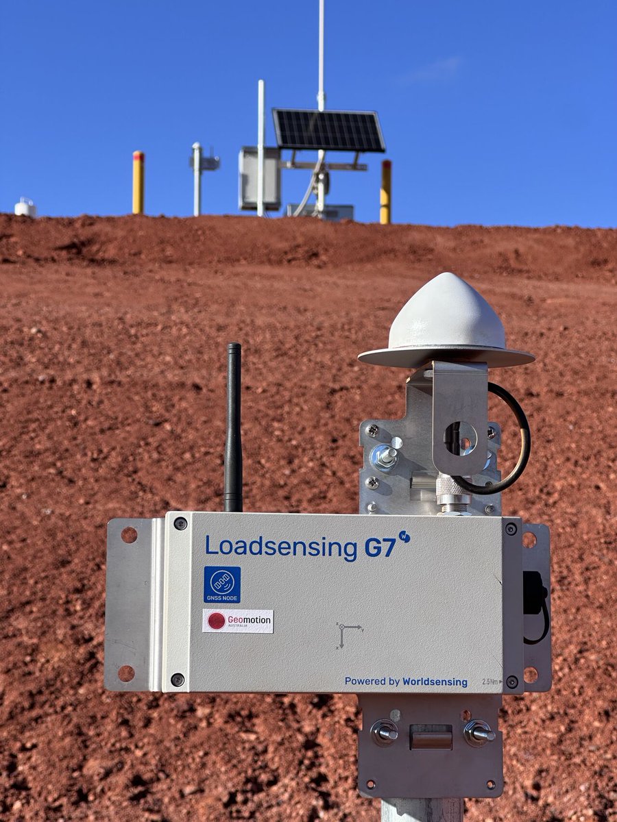 Worldsensing's tweet image. 🛰️GNSS in action -  Use case #4

Kudos to the Geomotion Australia team for successfully deploying our #GNSSMeter at a Tailings Storage Facility, marking the first GNSS deployment of its kind in Australia! 🇦🇺🥇

📷 Geomotion Australia