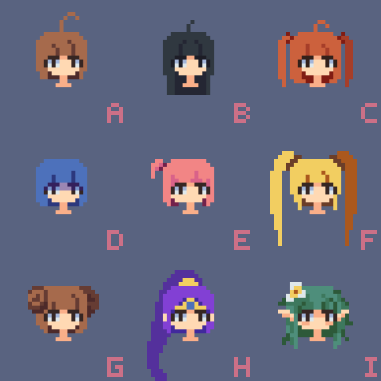 LVictorex's tweet photo. Finished! 
Which ones are your favorite?
#ド���ト絵 #pixelart https://t.co/QqHm8ce36e