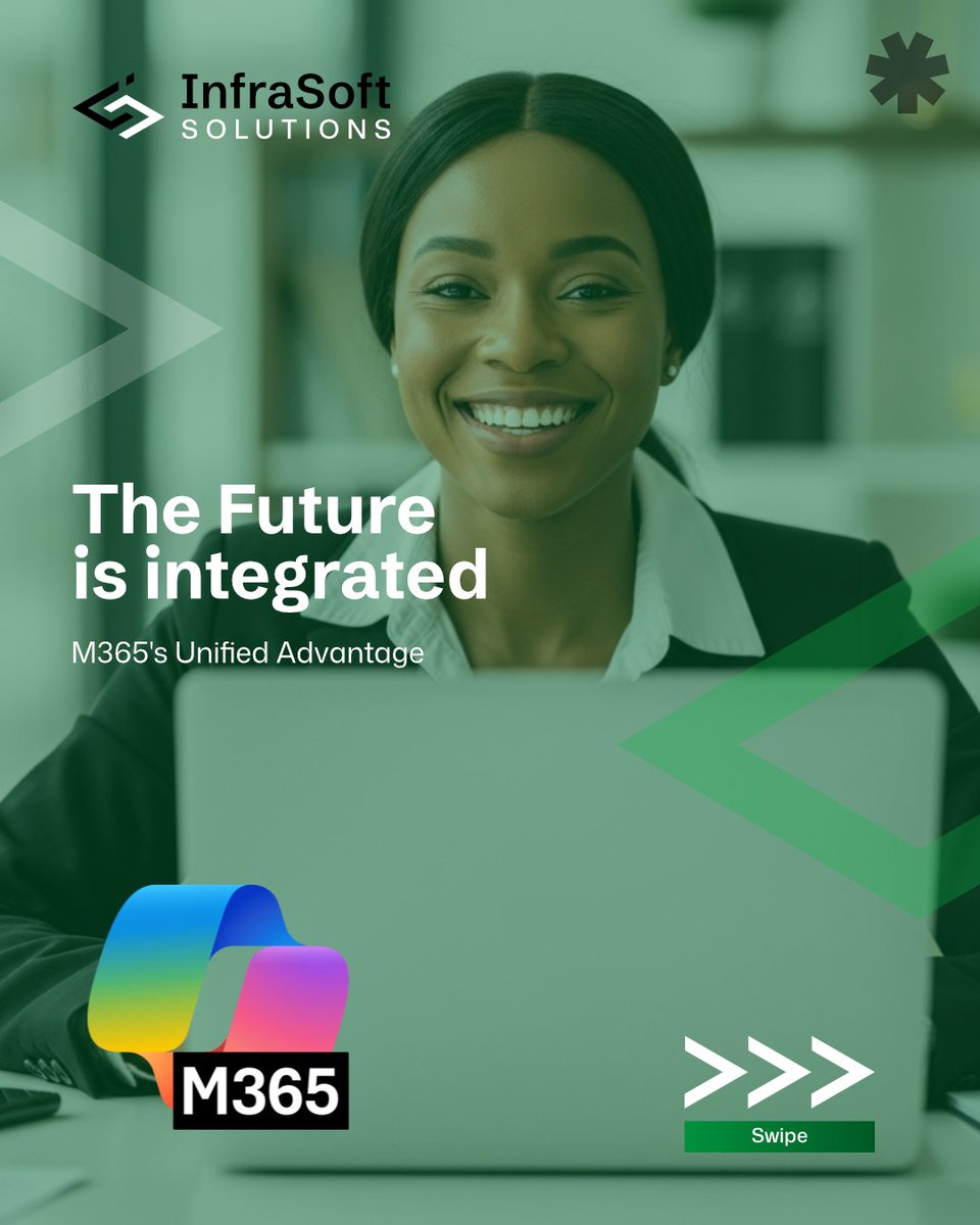 InfrasoftLtd's tweet photo. Work smarter, collaborate better, and stay secure, all in one platform.

Experience the power of Microsoft 365’s unified tools for modern businesses.

Book a personalized demo today at https://t.co/nswamBhHZm
#Nigeria #amanikwanza #TZDemocracy https://t.co/Rl0aC6v4qi