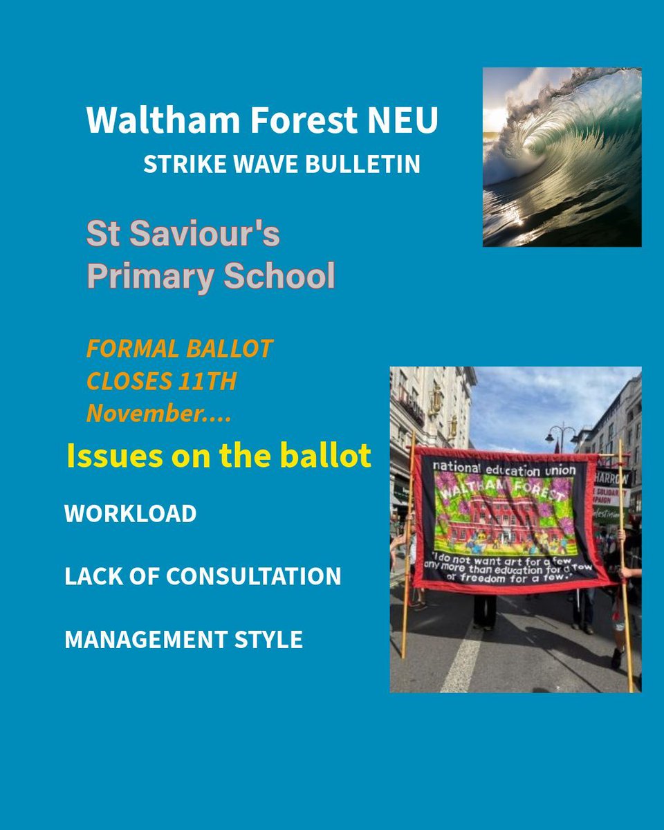 wforest_neu's tweet image. 🚨 ALERT: STRIKE IN PROGRESS! Please LIKE and SHARE to spread awareness and remember - The best way to protect your job and community..JOIN A UNION and ballot for Strike action. #solidarity #strikeaction #strikemap @strike_map @NEUnion
