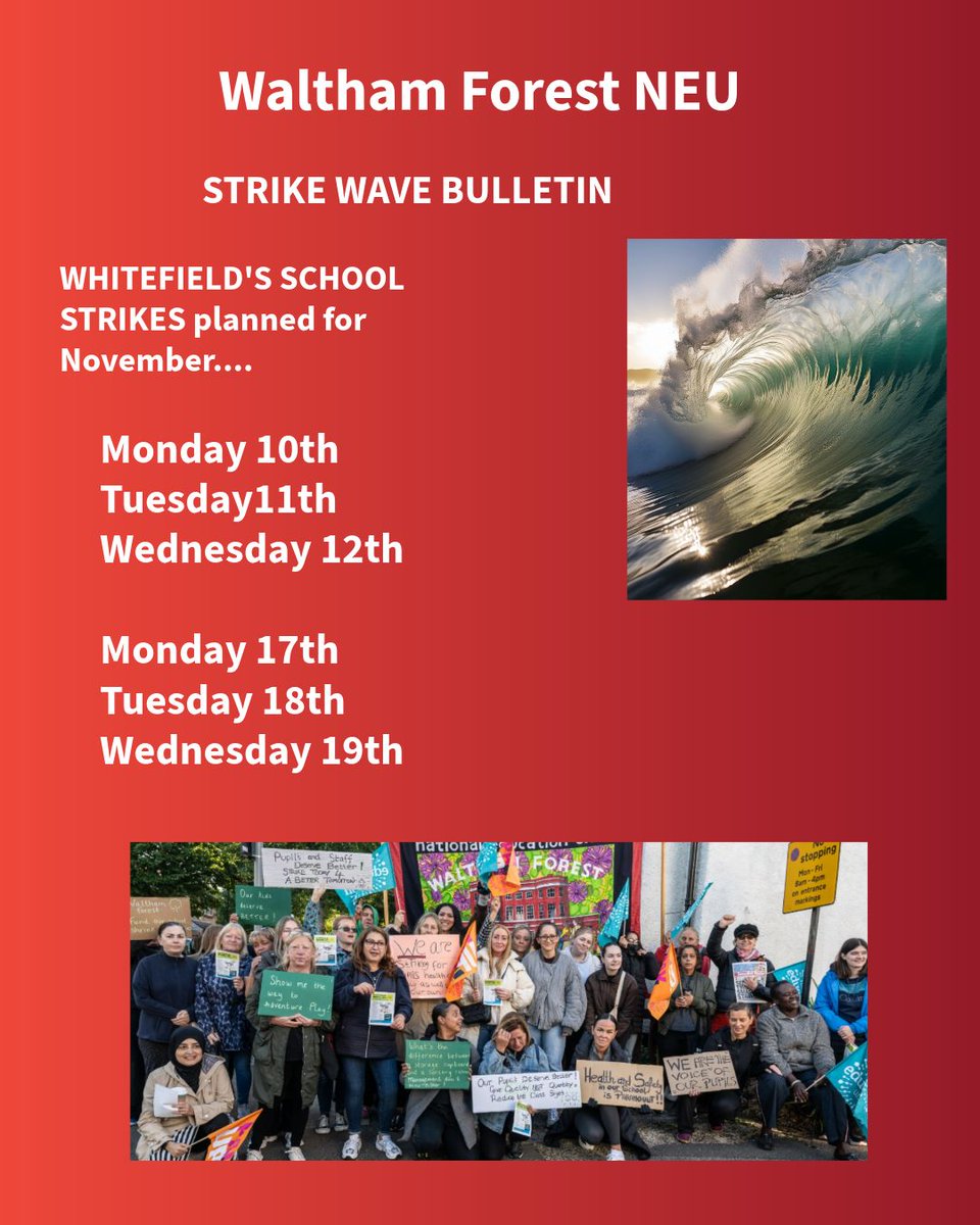 wforest_neu's tweet image. 🚨 ALERT: STRIKE IN PROGRESS! Please LIKE and SHARE to spread awareness and remember - The best way to protect your job and community..JOIN A UNION and ballot for Strike action. #solidarity #strikeaction #strikemap @strike_map @NEUnion