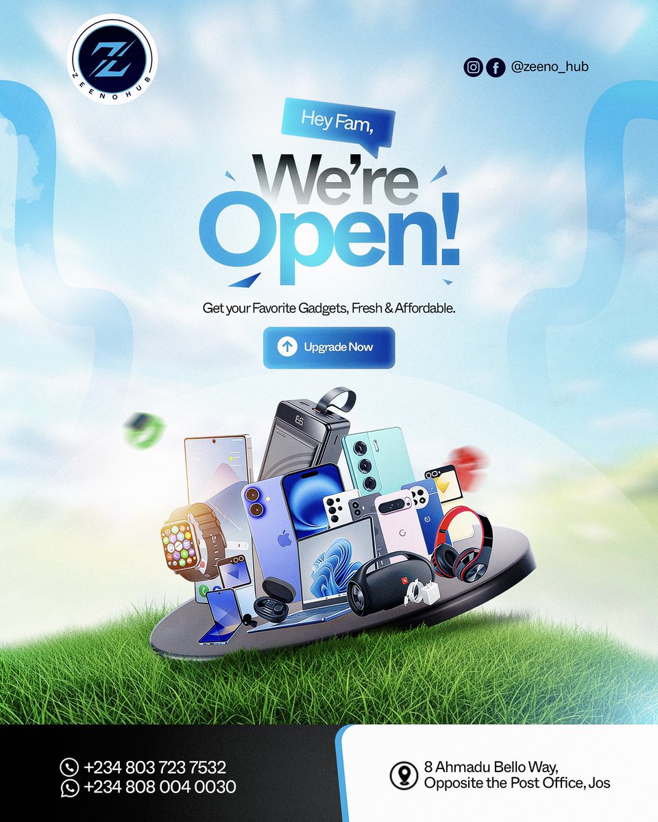 inspiredDZN's tweet image. Happy New Week!
Kicked off the week with this gadget brand flyer I designed