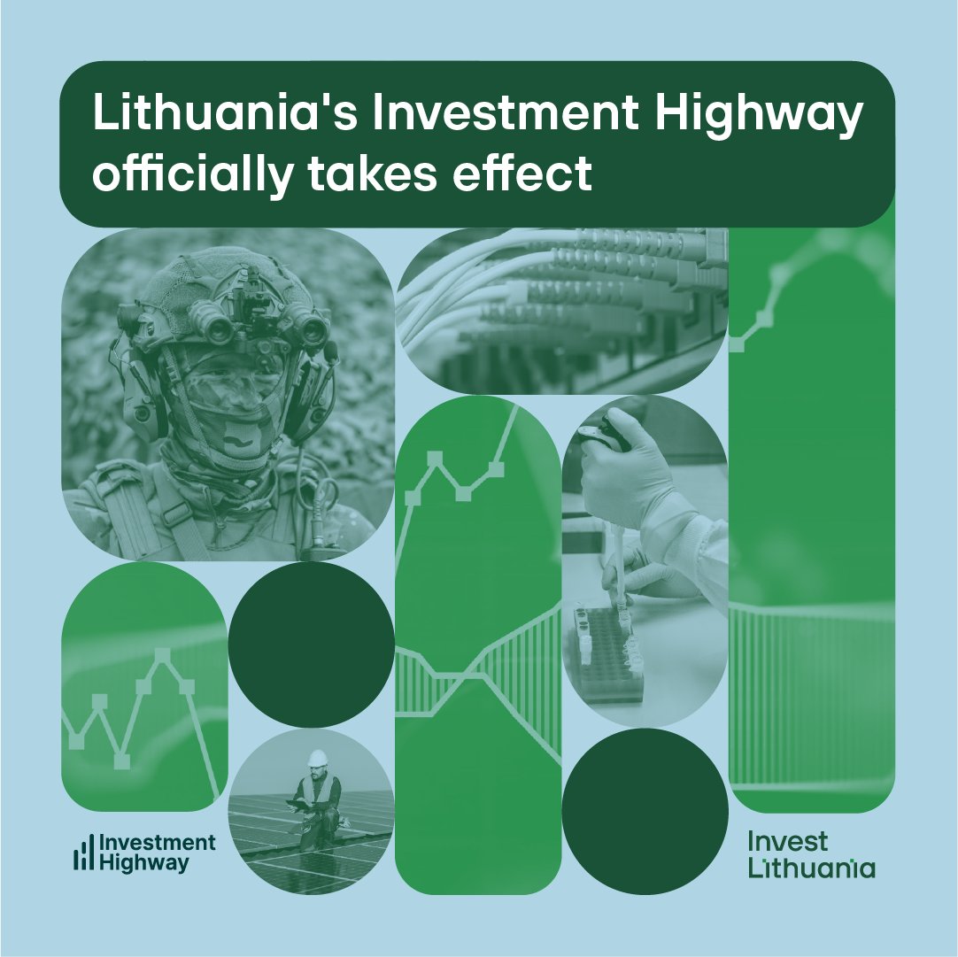 🚀 #Lithuania's Investment Highway officially takes effect - opening EU’s fastest development track.

The initiative cuts pre-construction timelines by up to 50%, allowing projects to move from decision to construction in just 3 months. ⤵️

investlithuania.com/news/investmen…