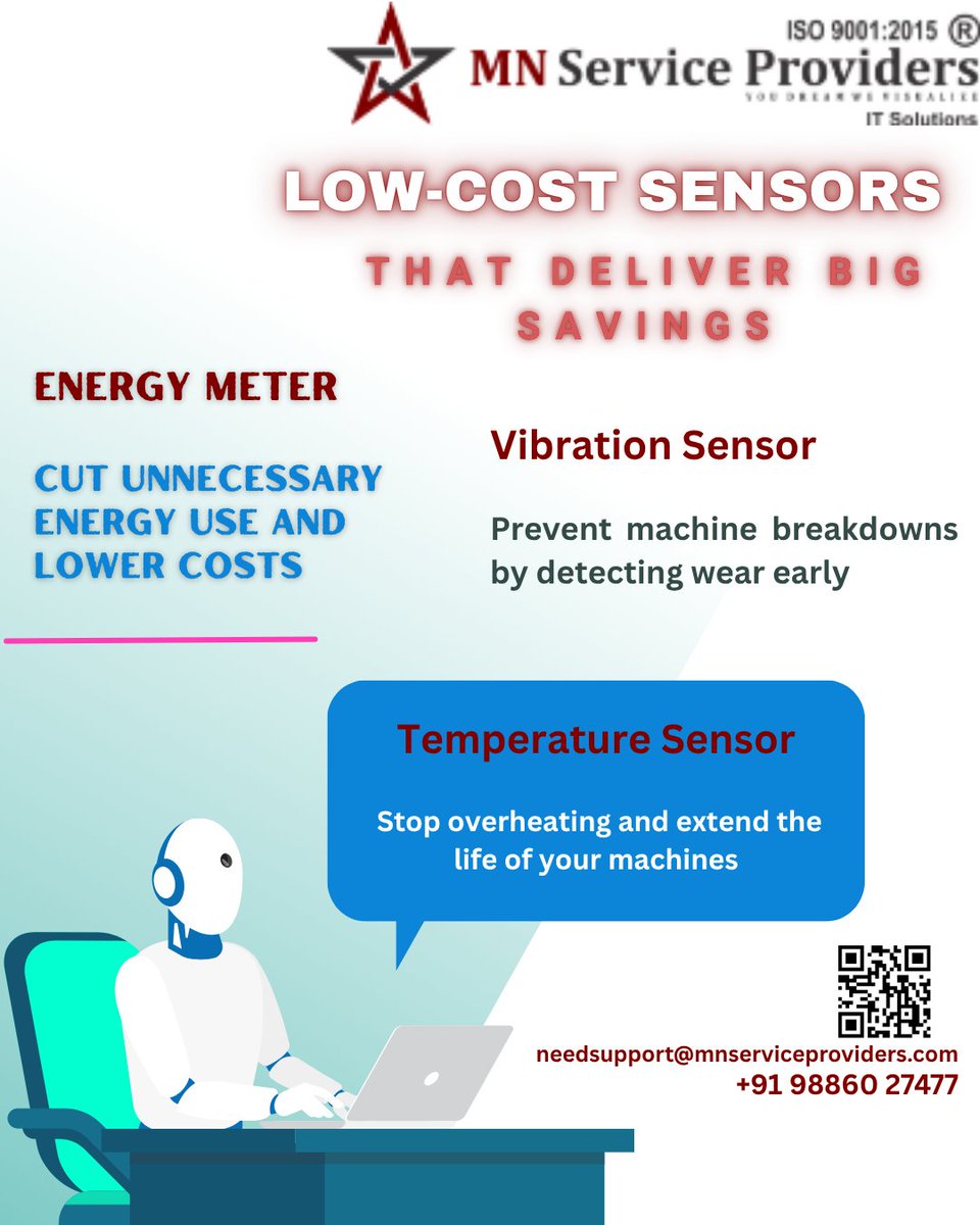 mnservicepro's tweet image. IoT for small manufacturers: 3 low-cost sensors that cut maintenance costs and prevent production stops. Real examples, simple ROI math.

needsupport@mnserviceproviders.com
+91 98860 27477

#IoT #InternetOfThings #IoTIntegration #IoTSolutions #IoTTechnology