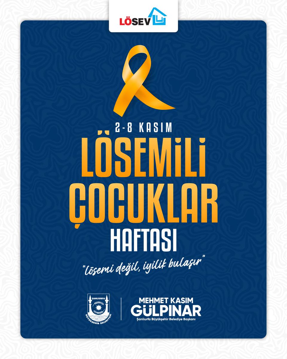 2–8 Kasım Lösemili Çocuklar Haftası!

Bir gülüşleriyle dünyayı aydınlatan lösemili çocuklarımızın yanındayız💛

Onların azmi ve umudu hepimize güç veriyor. Lösemi tedavi edilebilir bir hastalıktır. Farkındalık, erken teşhis ve moral en güçlü ilaçtır.

Minik kahramanlarımızın