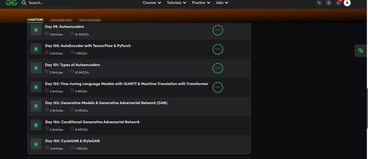 Ankit_Kumar1304's tweet image. 🔥 Day 102: Skill ignition in full swing.   Kicked off my learning sprint with GeeksforGeeks bringing ML to ambition 💥
📘Course
geeksforgeeks.org/batch/ds-16?ta… 
 
 @geeksforgeeks   #skillupwithgfg #nationskillup #CodeWithPurpose #TechForChange