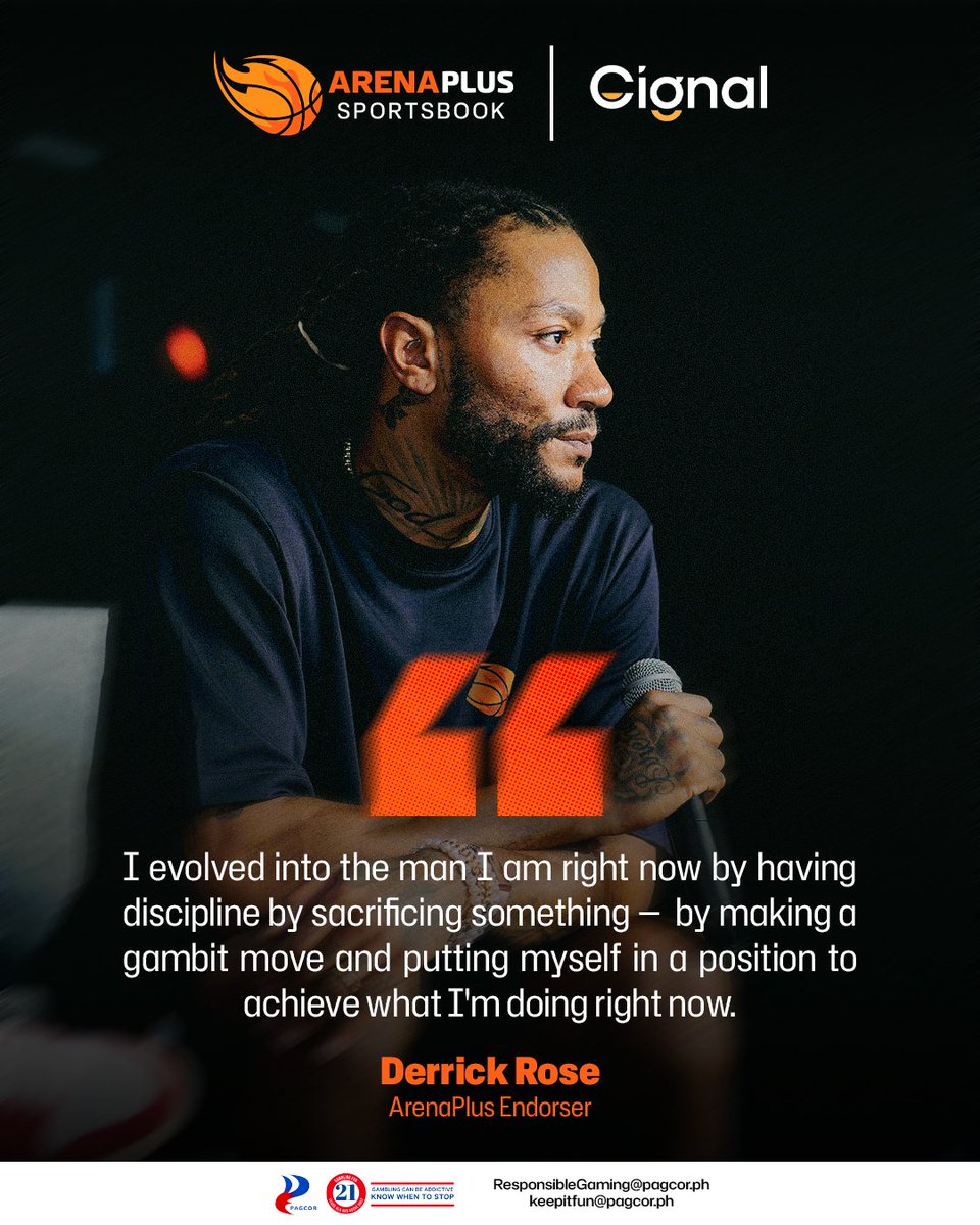 arenaplusph's tweet image. Welcome to the @drose school of greatness 🎓

What’s your favorite quote, Ka-Astig? 🤔

➡️ Play now on www.arenaplus(.ph)

#RoseAboveTheOdds #AstigSaSports #ArenaPlusPH