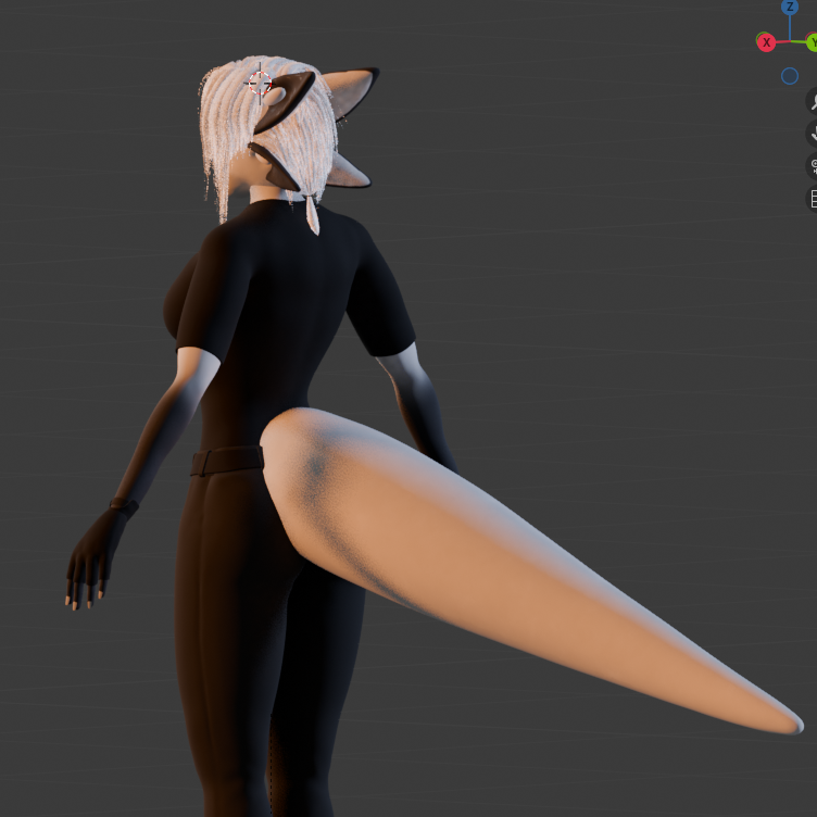 Hallowate's tweet image. theres this one effect i dub the "Schrodinger's Cat's Tail" where characters with big tails mysteriously vanishes randomly, depending on how lazy the artist is, what angle of the camera is, and their clothing