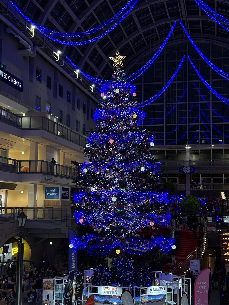 ハロウィンも終わったので、今年のクリスマスツリーコレクション第一弾。サッポロファクトリーのツリーはデカいですよ。