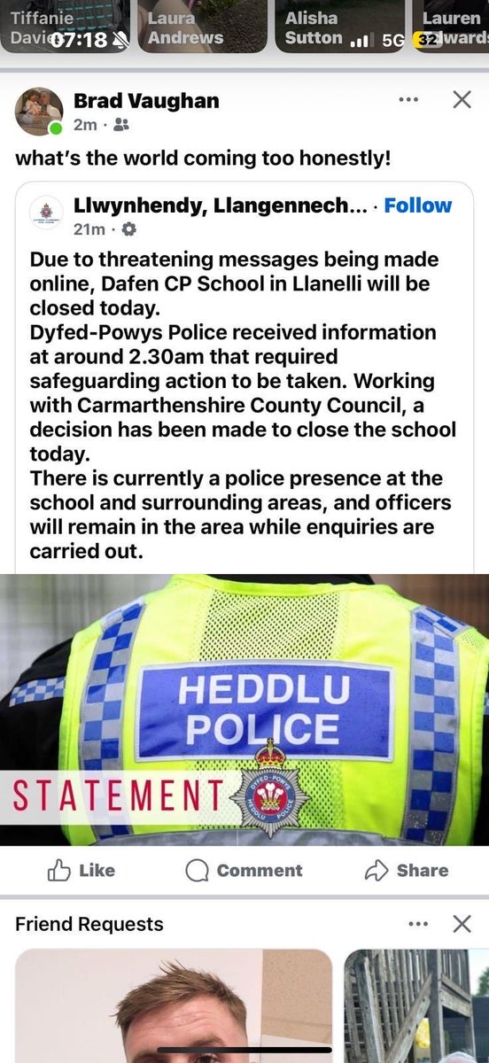 danielleeyooo's tweet image. ⁦@TRobinsonNewEra⁩ ⁦@reformparty_uk⁩ ⁦@GBNEWS⁩ school on lockdown in Llanelli. My 5 year old daughter attends this school. Help us find out what’s going on please. Police won’t release any information. #UK #Lockdowns #SchoolLockdown
