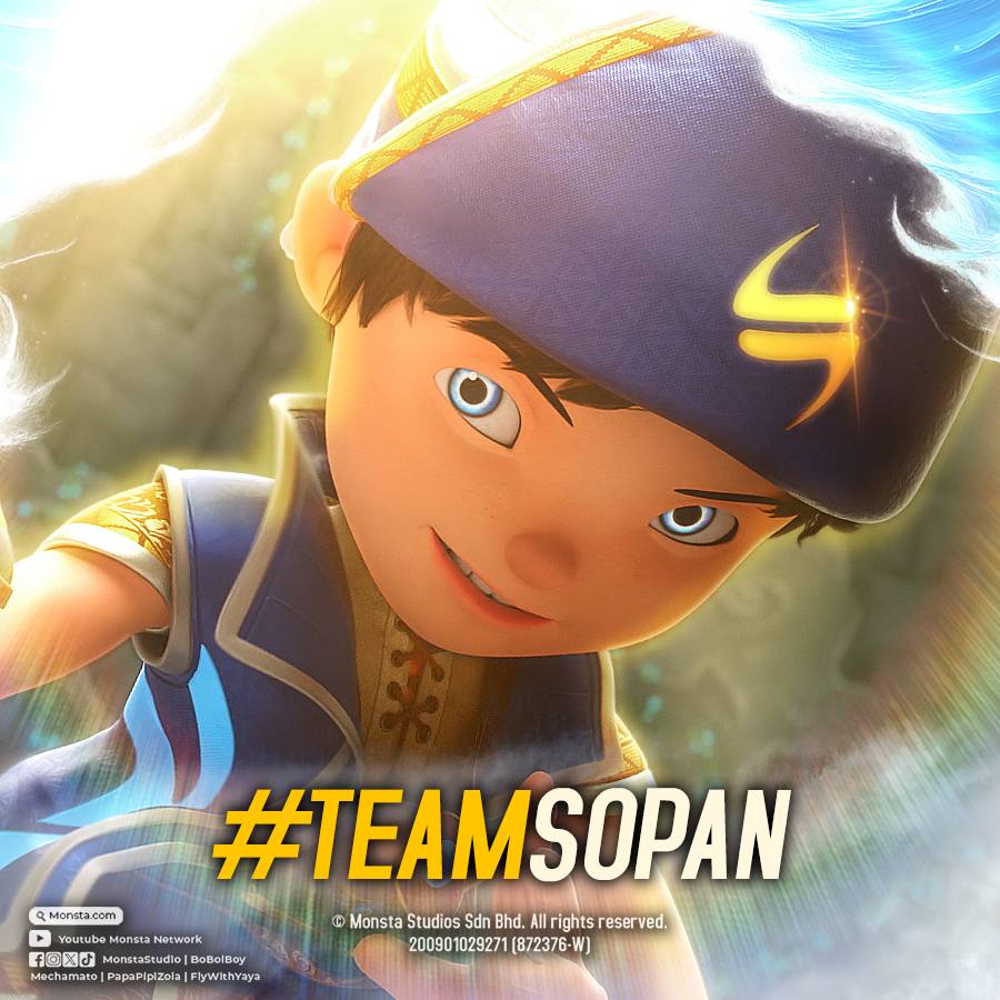 BoBoiBoy's tweet photo. Salam perkenalan, hamba #BoBoiBoy Sopan .

☀🌪 #TeamSopan