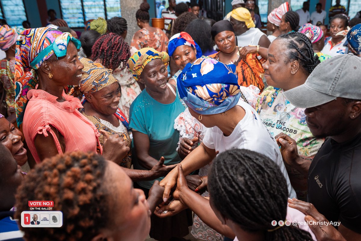 realChristyAgy's tweet photo. Unity is strength. Victory is possible. Power is within reach.

 Let’s rise together behind @realKenAgyapong,  Number 1 on the ballot! 🐘💙

#Ken2028 
#UnityTour 
#NPPLadies
#VoteNumber1       
#GetKENnected https://t.co/ydXek4wAYw