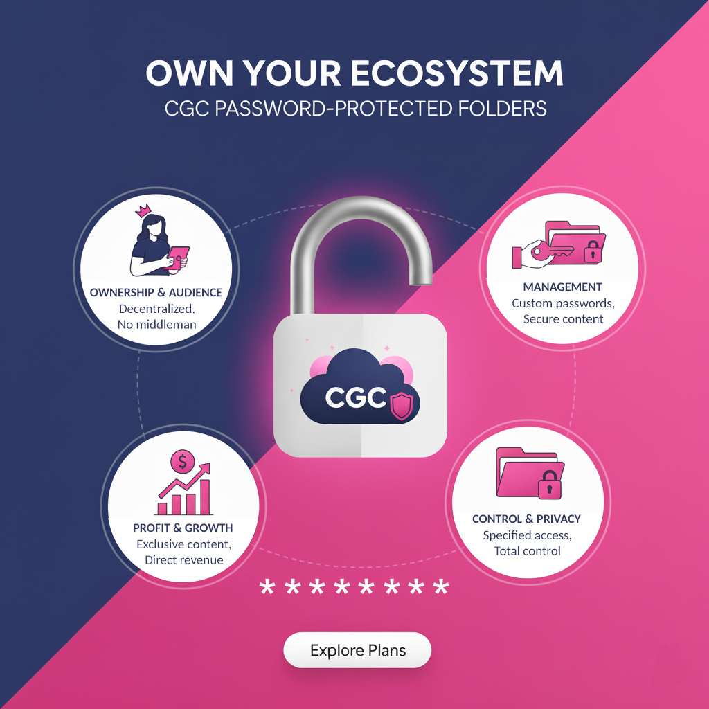 CGC Password-Protected Folders
Own Your Ecosystem! Why Creators Are Ditching Platform Lock-In for CGC's Password-Protected Folders
camgirl.cloud/cgc-password-p…