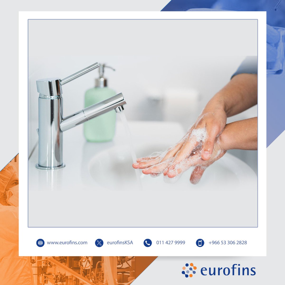 EurofinsKSA's tweet image. #EurofinsKSA reminds... 
Handwashing with soap after handling raw meat, fish, and poultry is a vital step in preparing #foodsafely and reducing the risk of microbiological #crosscontamination.