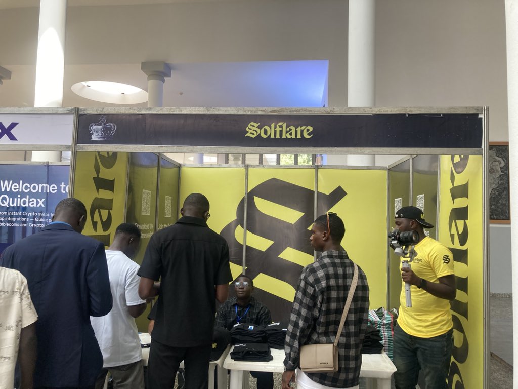 GM Solana 

Live at the Solana Summit Africa…

Catch you at the best wallet booth built for Solana ((<a href="/solflare/">Solflare - The Solana Wallet</a>)) wallet! 

#G4G 👑