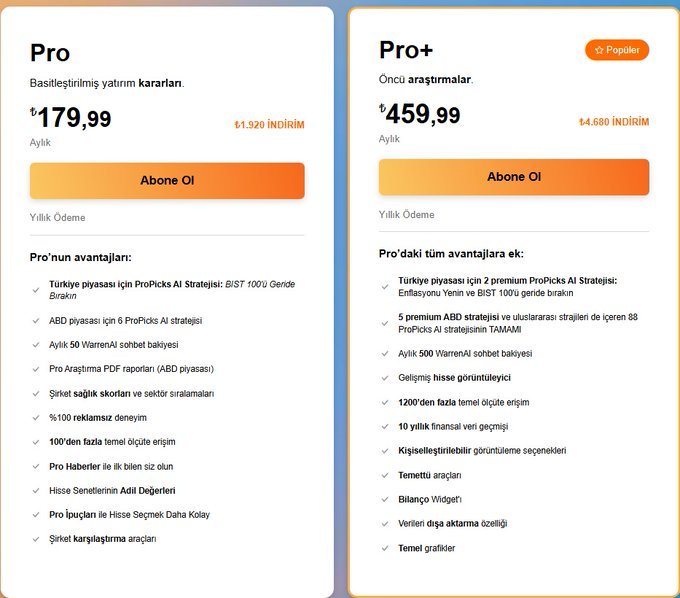 beez815's tweet photo. Yıllık Paketlerde Pro ve Pro+ Fiyatları 👇

🎁 %15 Özel İndiriminiz Ödeme Kısmında Otomatik Düşecektir. https://t.co/bOqXesBYds