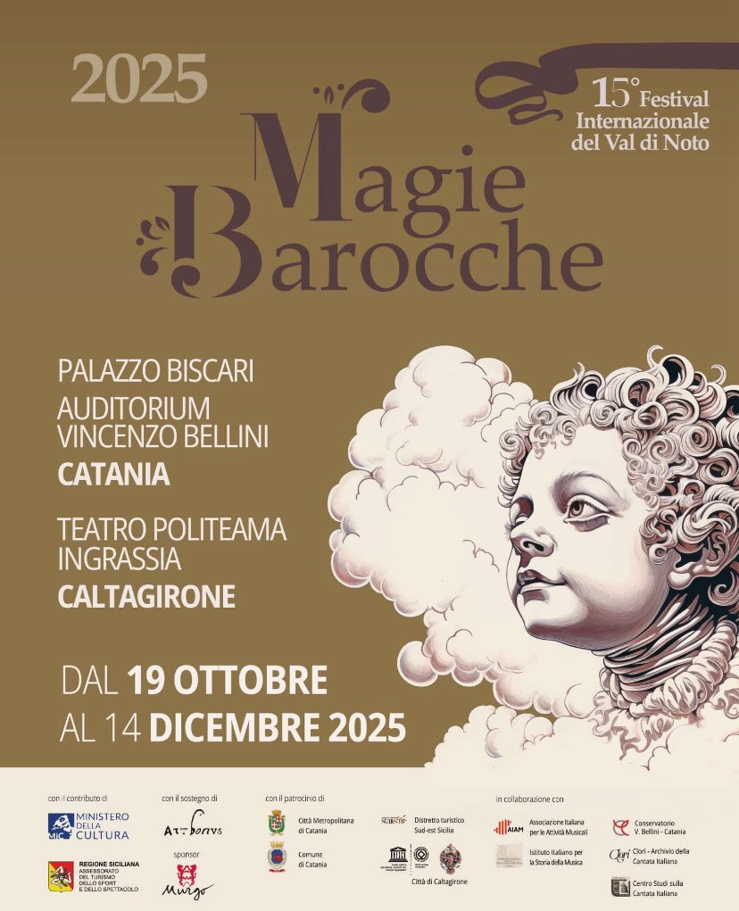 arcomelo2013's tweet image. ENSEMBLE AURORA – LUIGI BOCCHERINI
I quintetti con chitarra insieme a
EUGENIO DELLA CHIARA
(chitarra a sei ordini Joséf Pagés, 
Cádiz, 1819)

VIGNOLA, (Modena)
5 novembre 2025, ore 21:00

CATANIA, Palazzo Biscari
Domenica 9 novembre 2025
ore 19:00 Anteprima
ore 20:30 Concerto