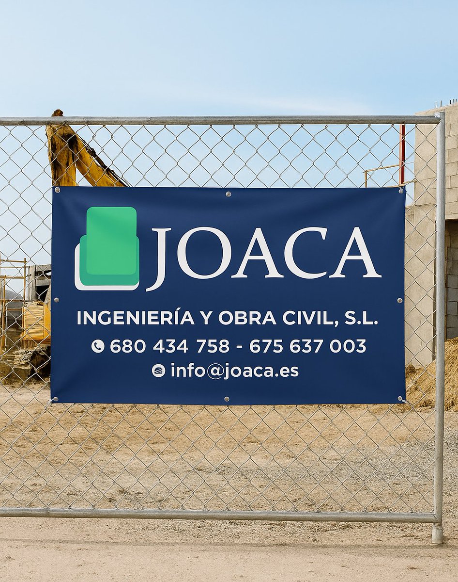 Lona impresa para JOACA

Resistente. Clara. Impactante. Instalada en obra.

✅ Lonas de alta calidad
✅ Para negocios, eventos, obras, ferias...
✅ Personalizadas y listas para usar

Queremos que tu mensaje llegue.👉 Escríbenos hoy.
#ImpresionDigital #Lonas #Publicidad #Negocios