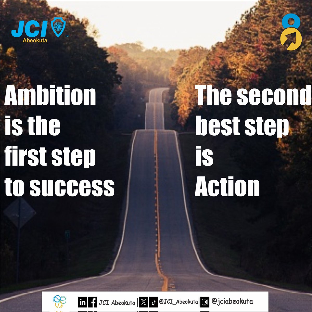 JCI_Abeokuta's tweet image. MONDAY MOTIVATION!

The first step is always the hardest and we&apos;re with you all the way. Take that first step now!!!
Happy Monday ☺️.

#mondaymotivation
#EngageElevateExcel
#JCIAbeokuta
#JCINigeria
#ELV8
#JCI