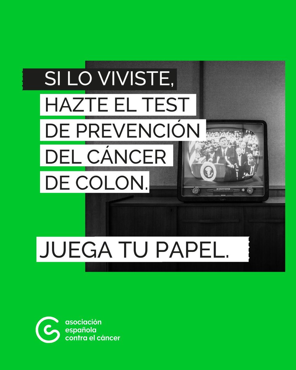 📺 ¿Llegaste a conocer la TV en blanco y negro?

Pues es el momento de hacerte el Test de Sangre Oculta en Heces

Contra el cáncer de colon #juegatupapel

👉 juegatupapelcontraelcancerdecolon.es