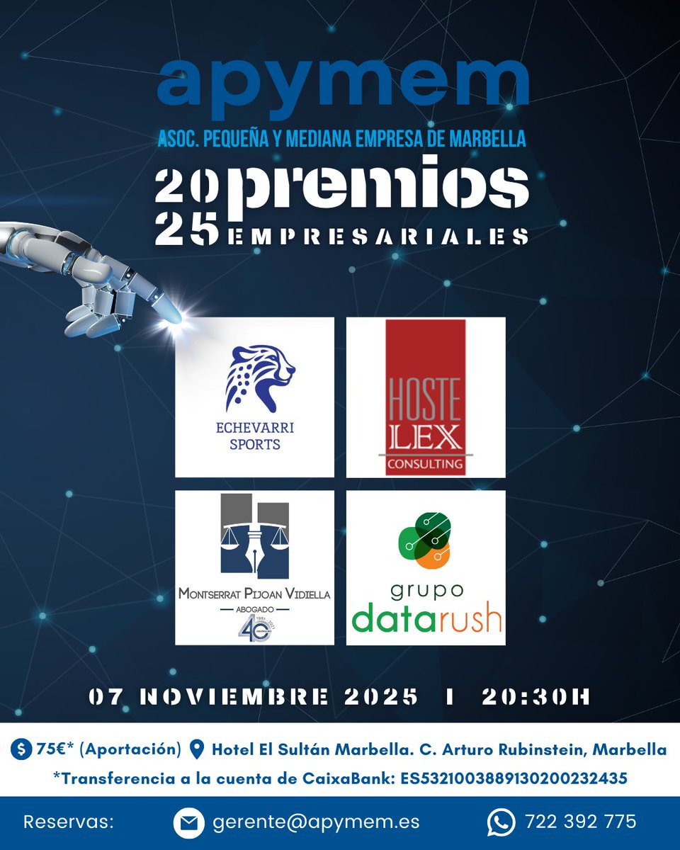 Apymem's tweet image. ⏳ ¡SOLO QUEDAN DÍAS PARA LA GALA! Este viernes es el gran evento. ⏳

La cuenta atrás ha comenzado y seguimos inmensamente agradecidos por el apoyo que hace posible esta celebración. 

¡Gracias por ser parte de la excelencia que celebramos! ¡Nos vemos este viernes!
