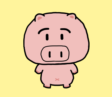 正面から、血色よくなった。

このくらいの線の太さが好きかもしれない
（320×320のサイズに5pts）

線がカクカクしちゃう、どうしたらいいのだこれは