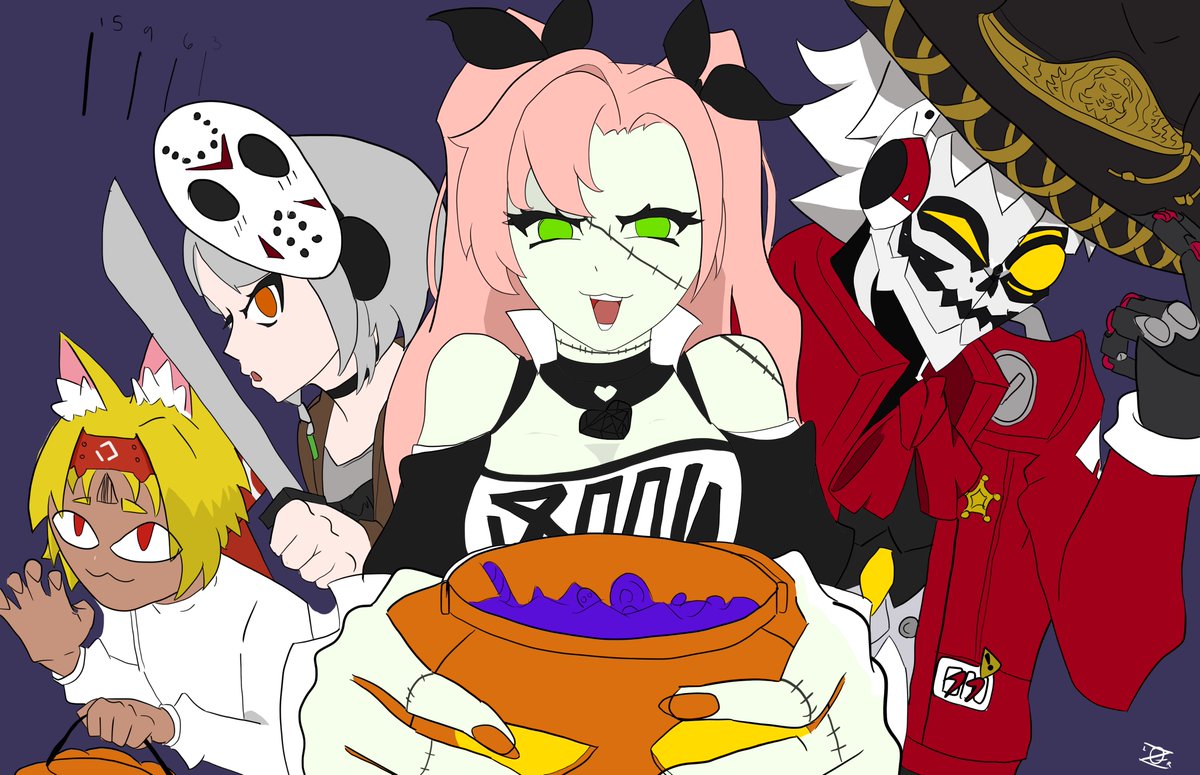 J_zero_moon's tweet photo. Dulce o truco
#zzzero #ZenlessZoneZero #fanart #Halloween #DiaDeMuertos https://t.co/lQlVnW3NFh