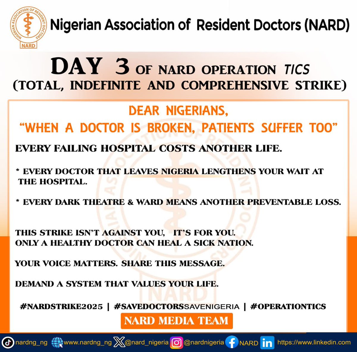 It’s imperative we take this to the end