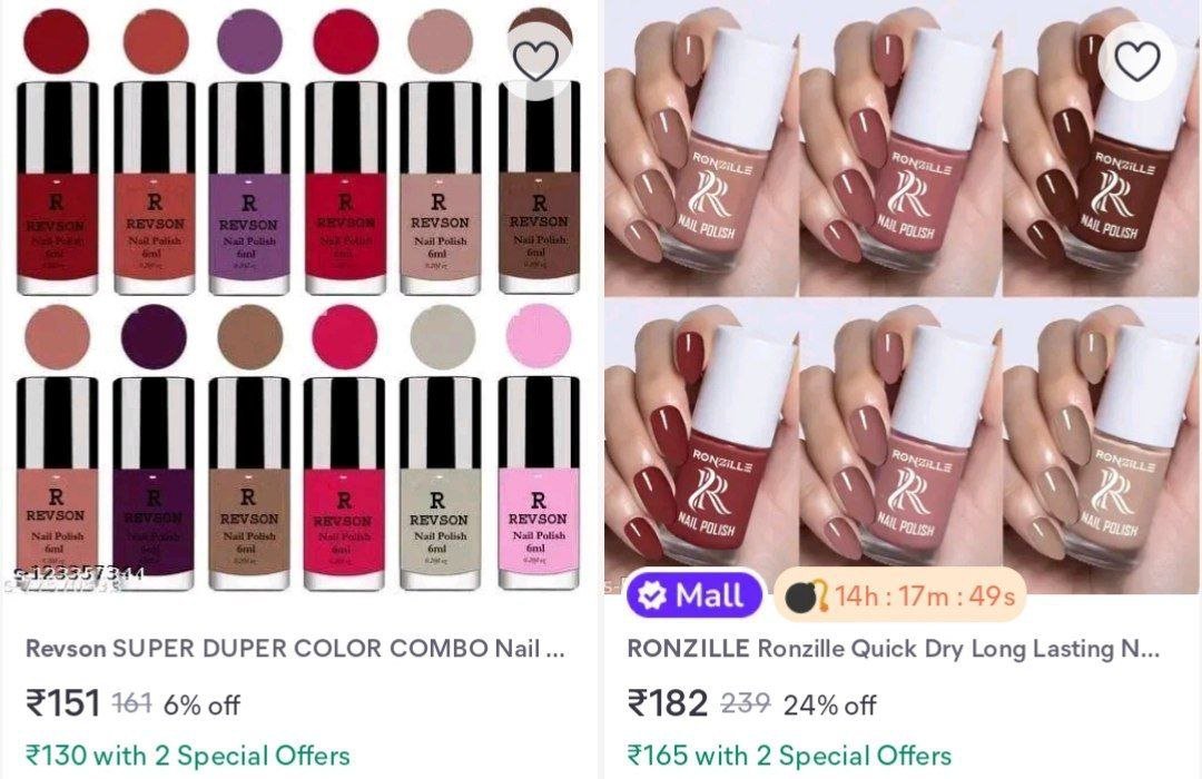 TechyBoostDeals's tweet image. Nail Polish (Pack of 12) @ ₹130

Buy link : msho.in/DuB1LG

#Meesho #NailPolish #Fashion