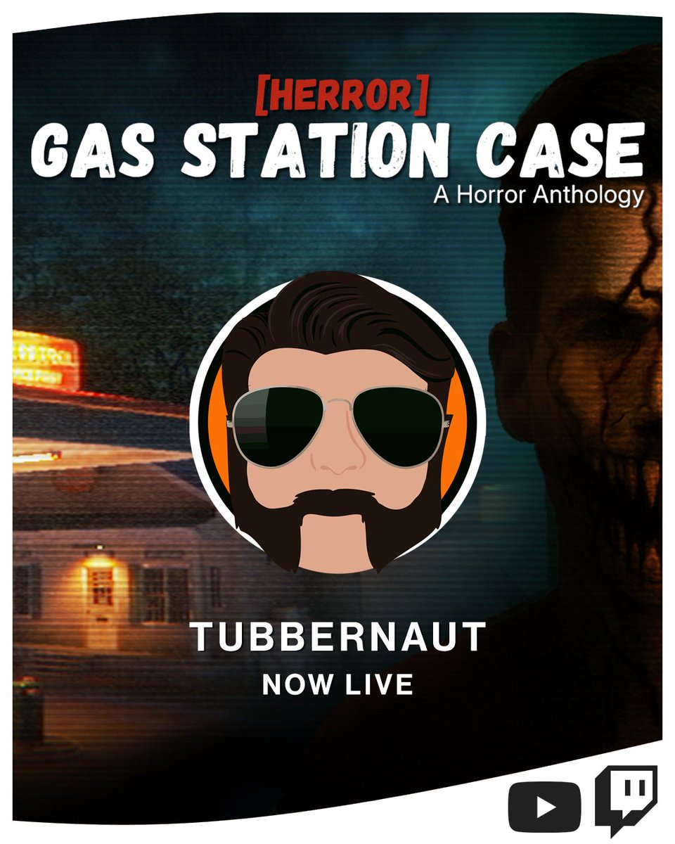 Tubbernaut's tweet image. Now Playing: [HERROR] GAS STATION CASE
🔴 LIVE now on 🟪 TWITCH and 🟥 YOUTUBE

I have noticed a trend;
Even on my days off, I still find myself working in haunted hospitality 👉🤪
Ugh... Clocked in, boss

🔗 See live stream link under profile.
#HERROR #horrorgame #Twitch #horror